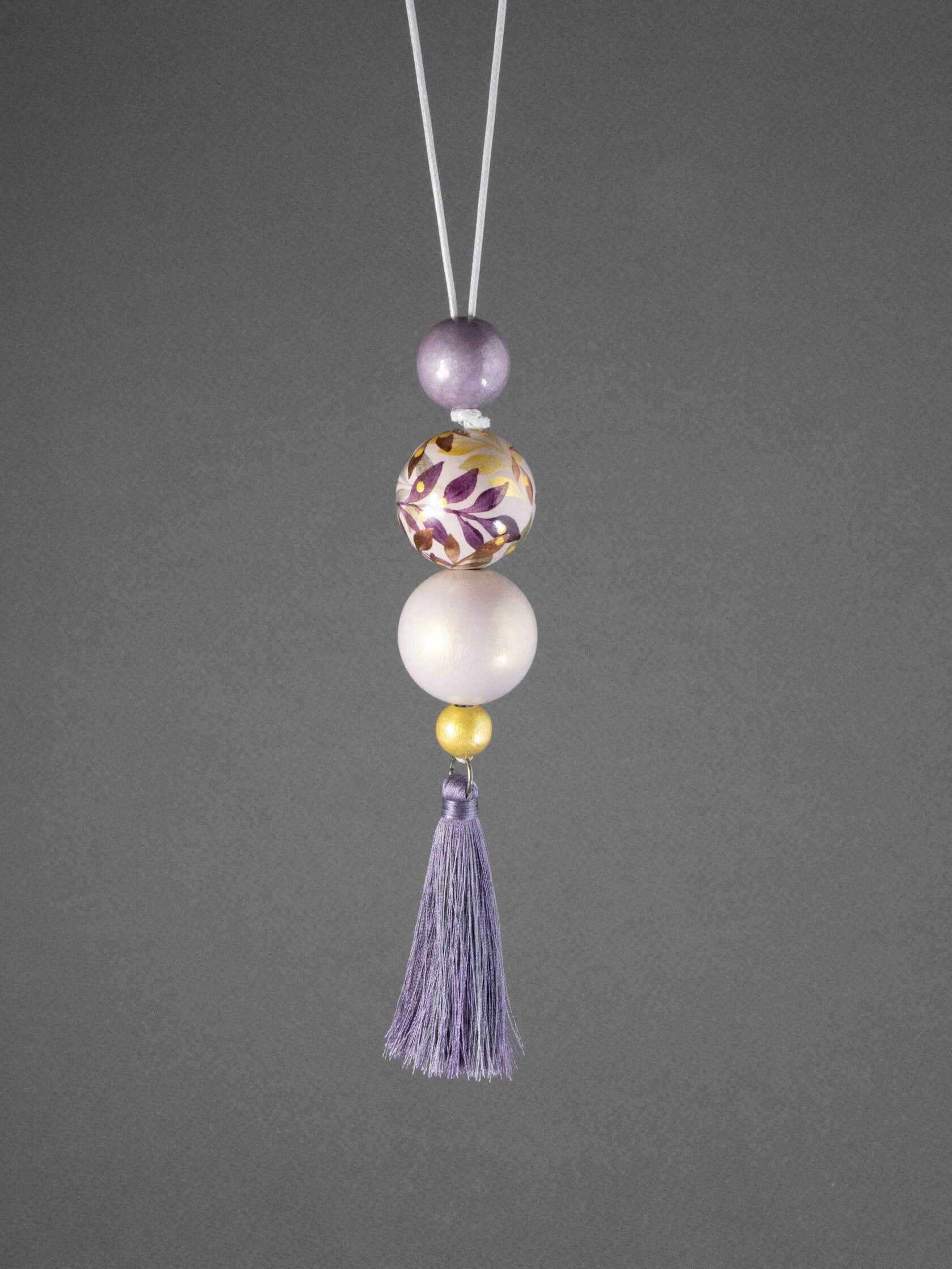 Lavender Jungle Beaded Pendant