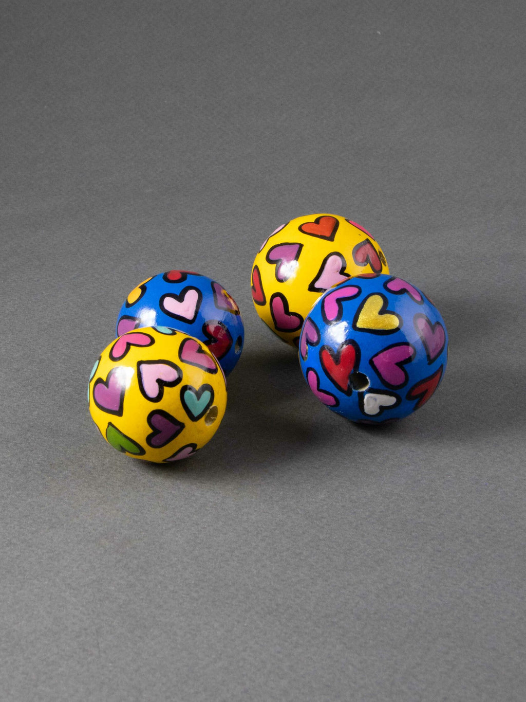 Crazy Hearts Wooden Bead 2