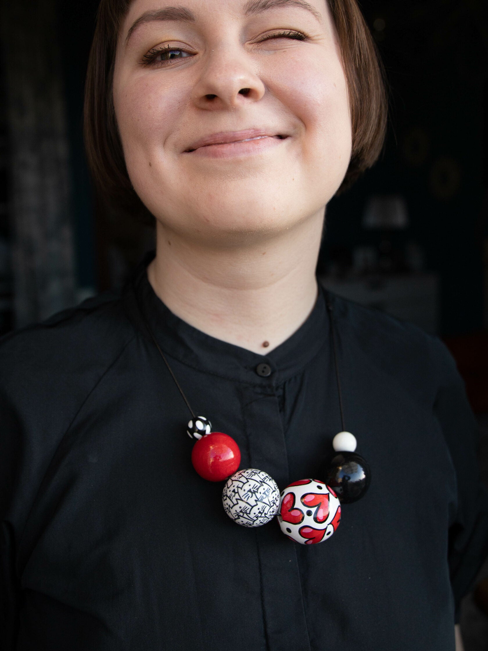 Love Wooden Bead Necklace 5