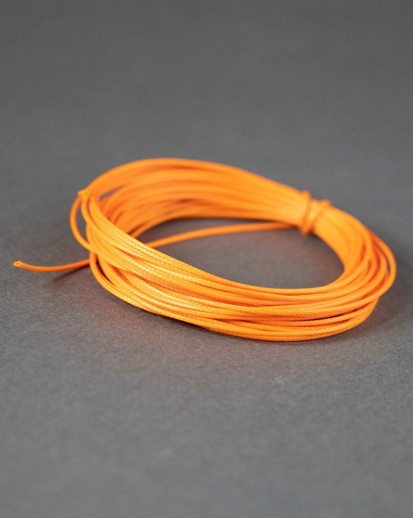 Waxed Polyester Cord in Strong Orange