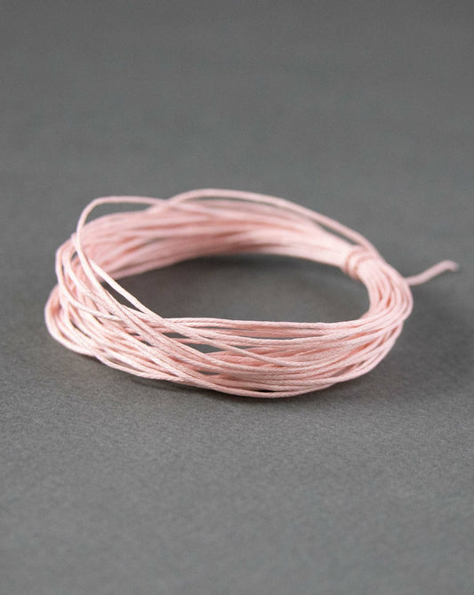 Waxed Cotton Cord in Light Pink