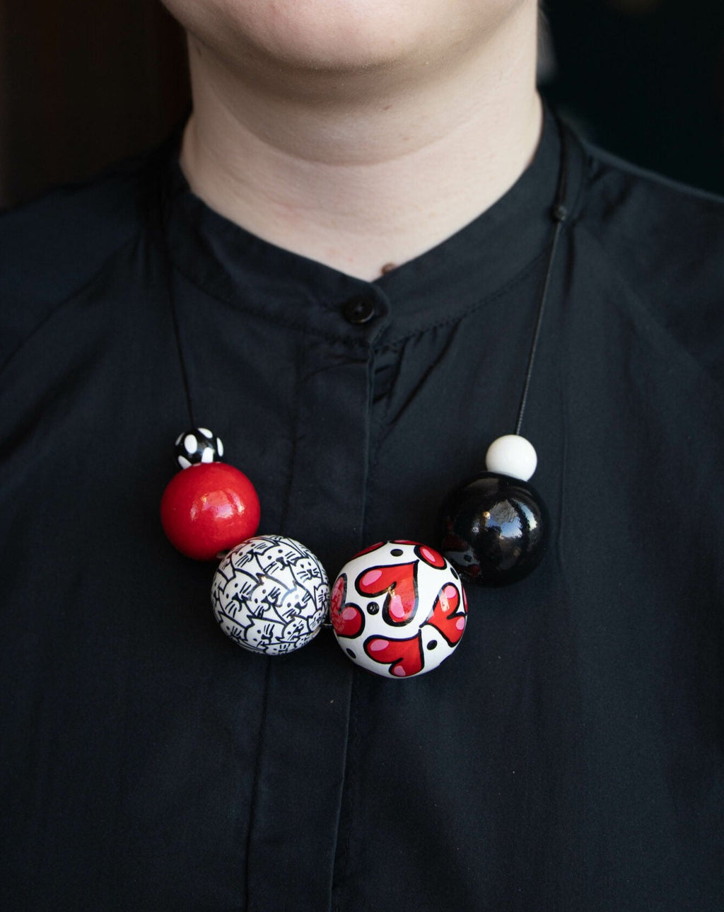 Love Wooden Bead Necklace 5