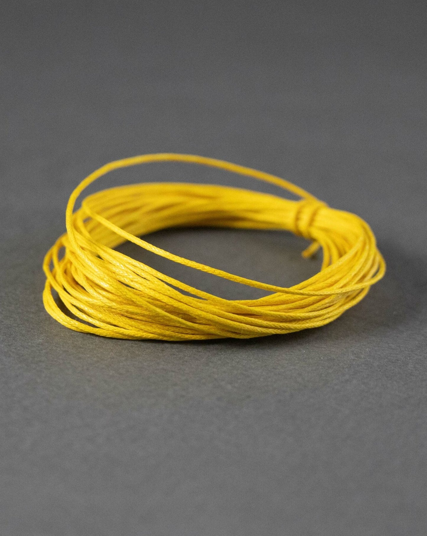 Waxed Cotton Cord in Sunny Yellow
