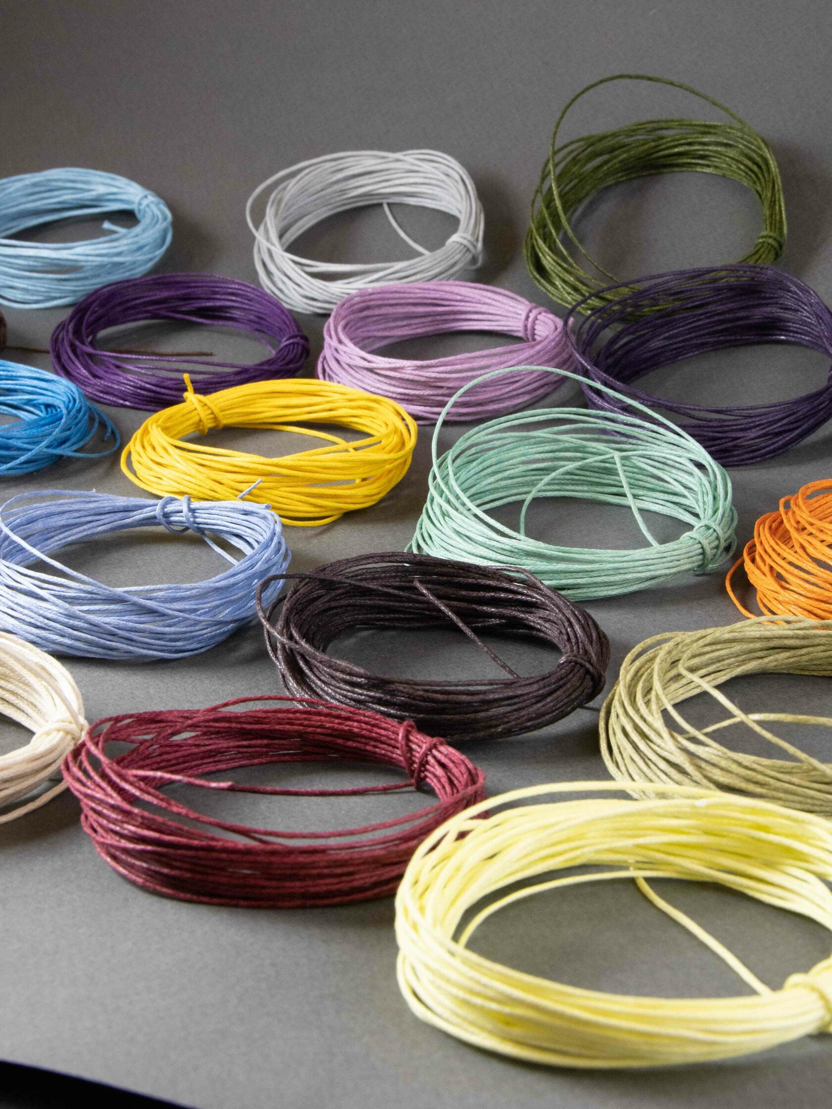 Waxed Cotton Cord in Lilac