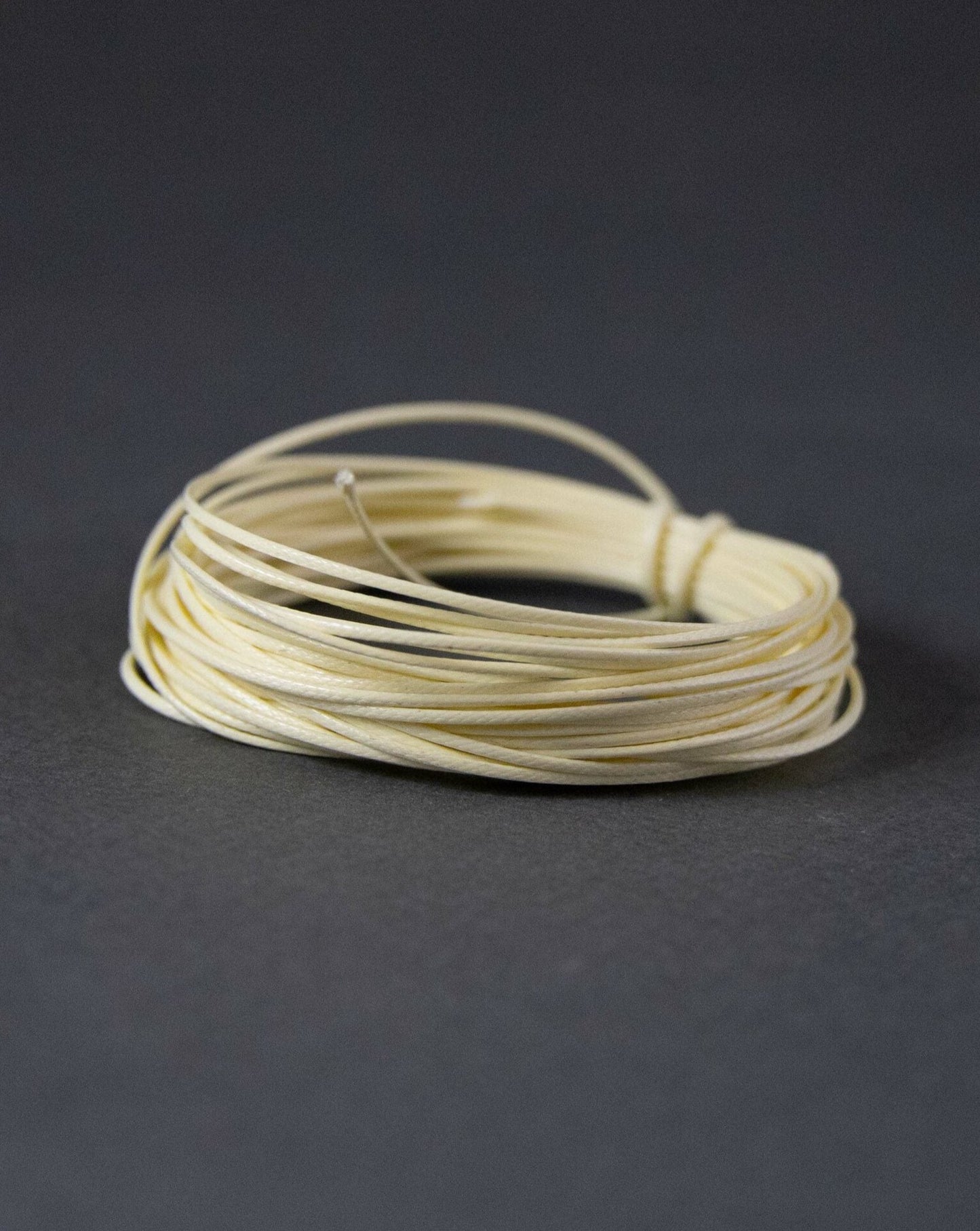 Waxed Polyester Cord in Cream