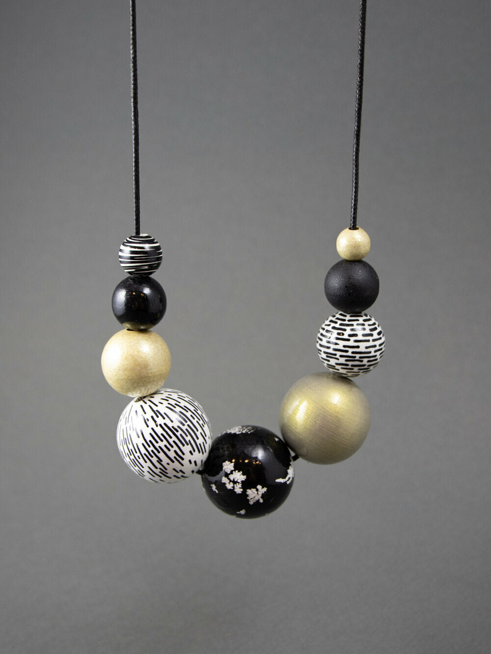 Antique Wooden Bead Necklace