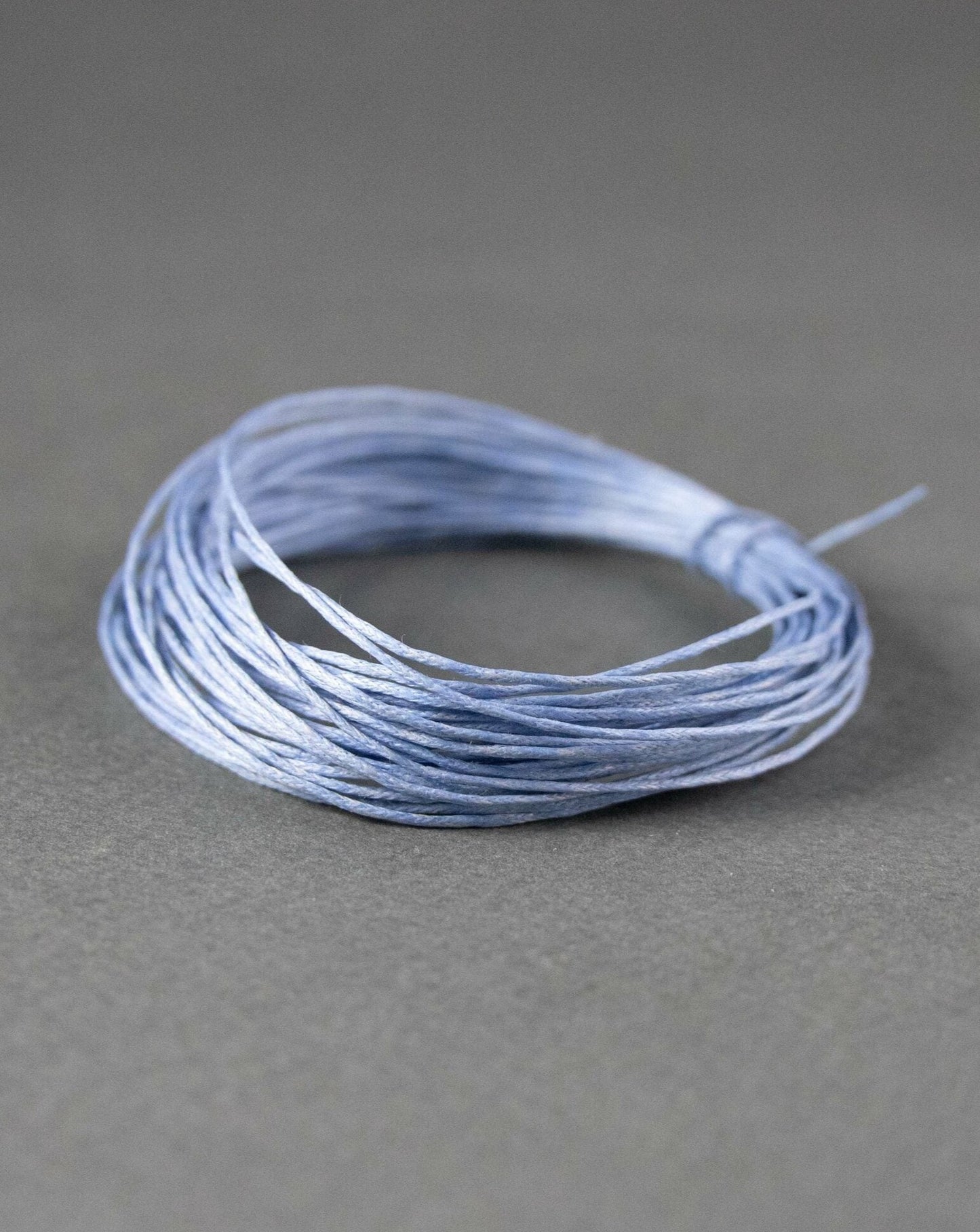 Waxed Cotton Cord in Blue