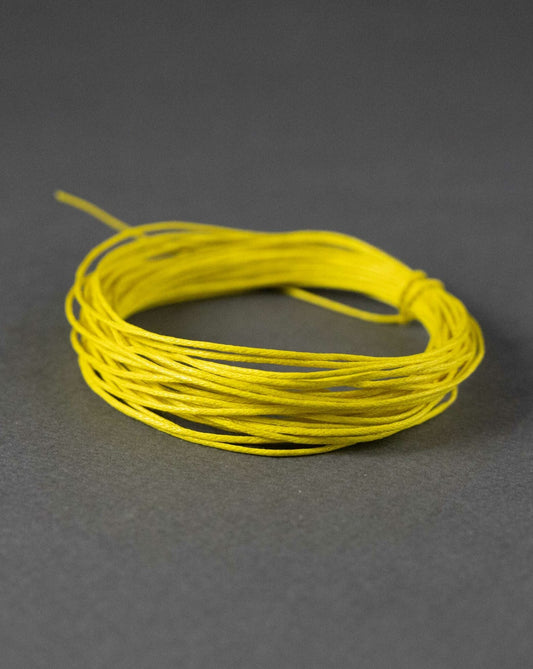 Waxed Cotton Cord in Yellow
