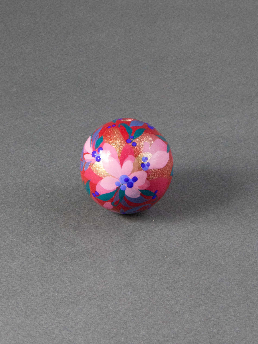 Red Garden Wooden Beads