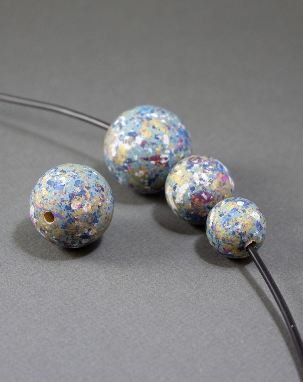 Splash Wooden Beads
