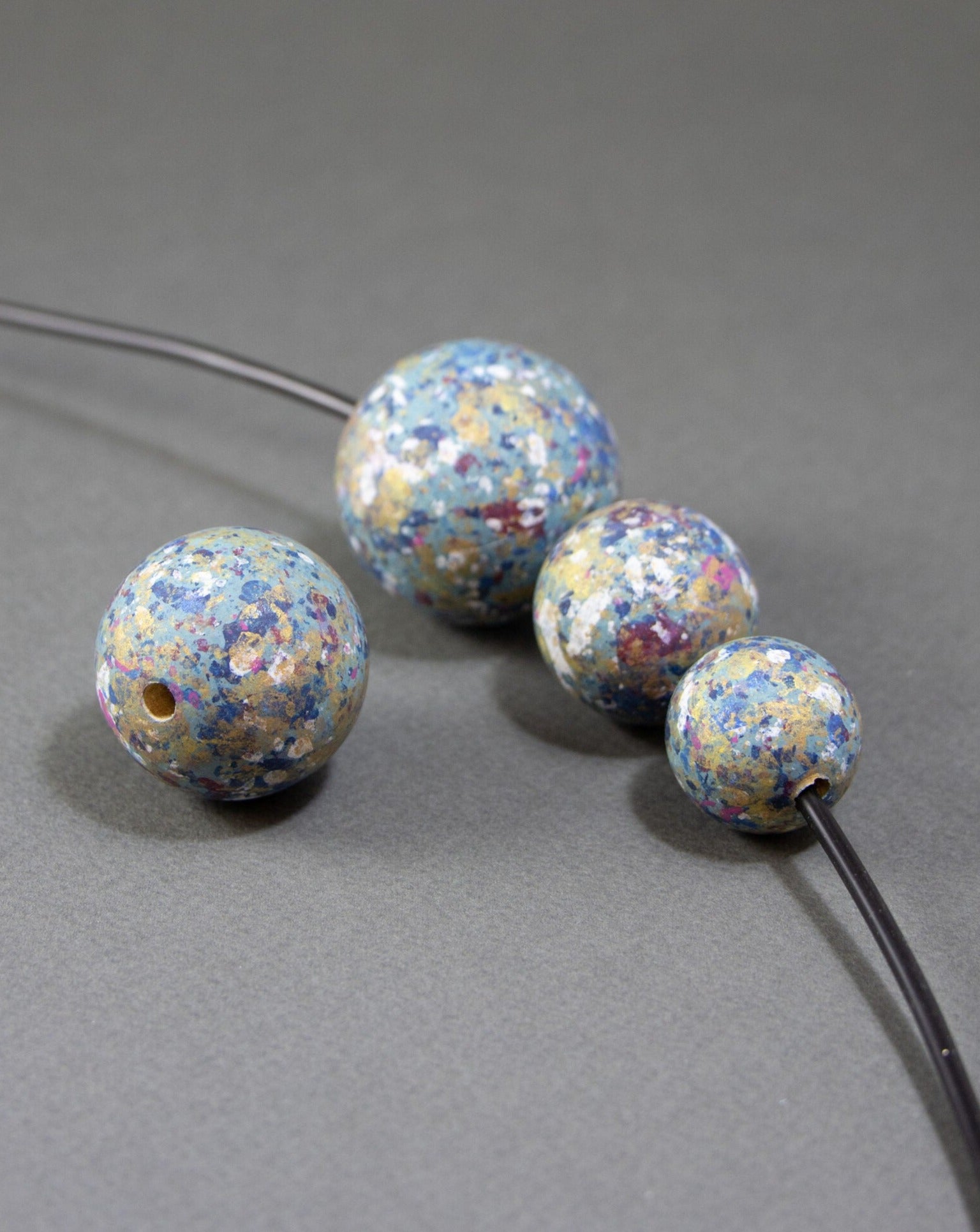 Splash Wooden Beads