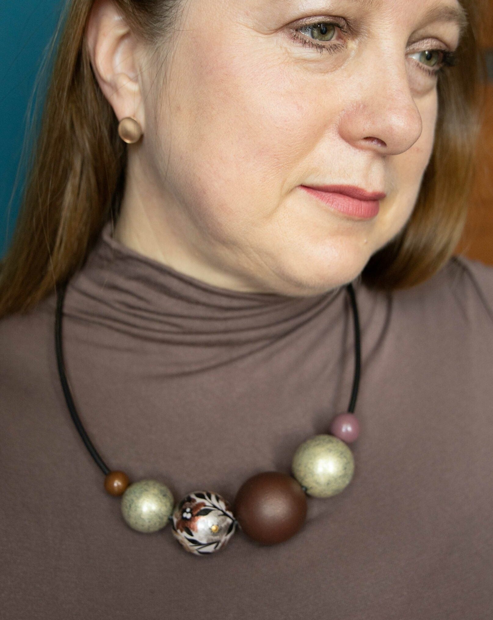 Twilight Garden Wooden Necklace 2