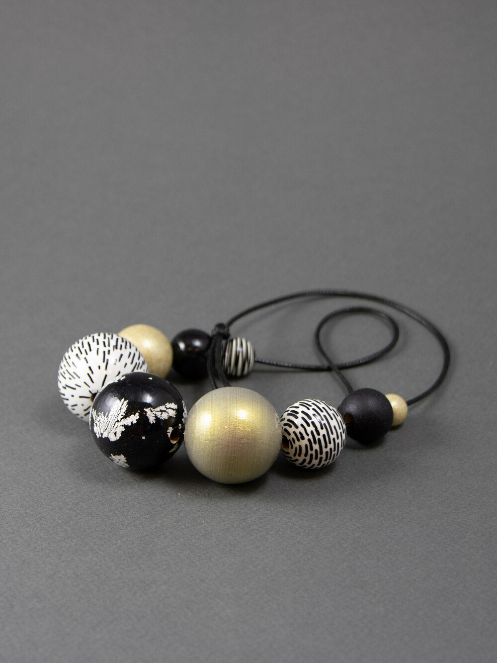 Antique Wooden Bead Necklace