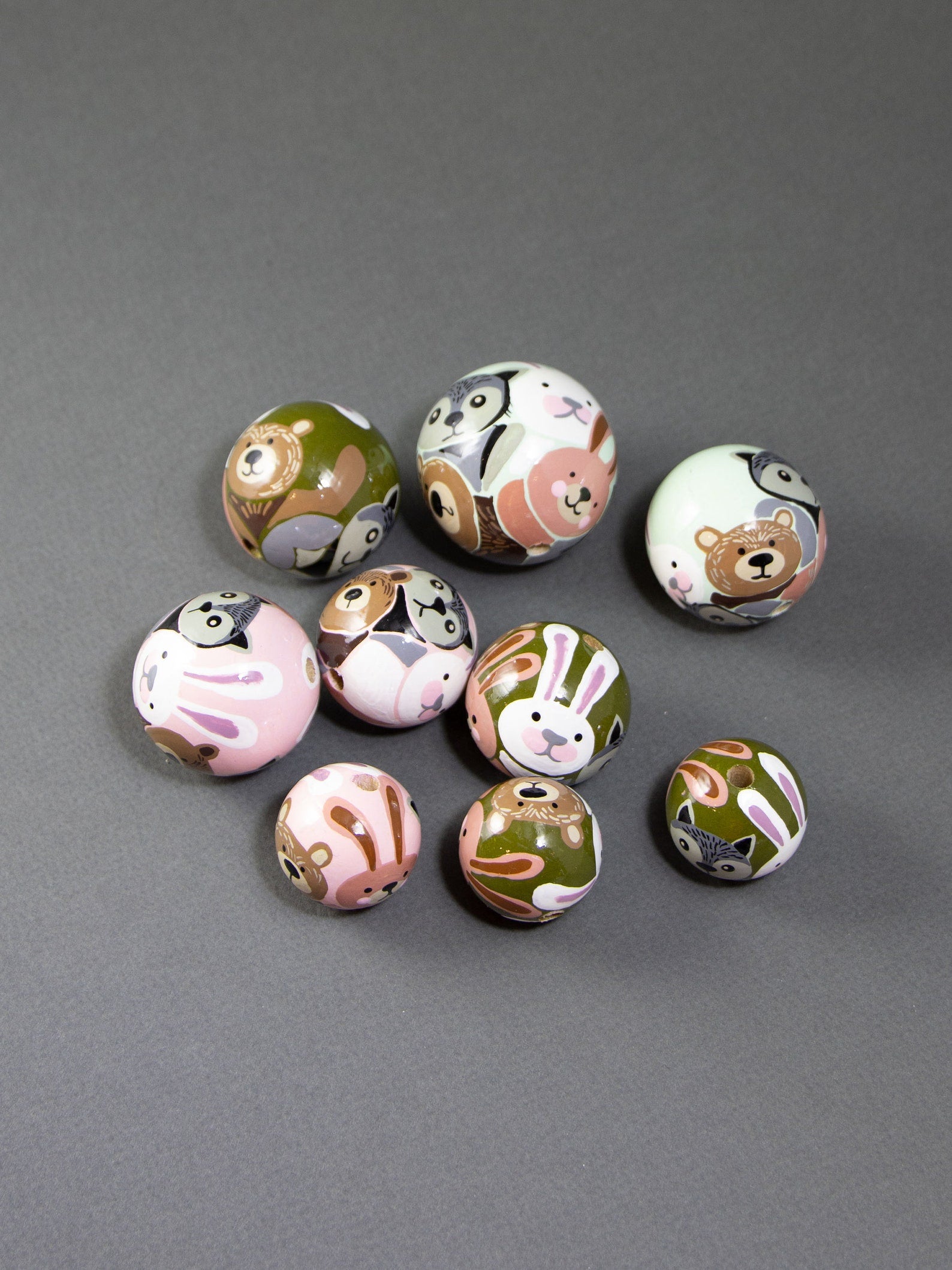 Animals Gang Wooden Bead
