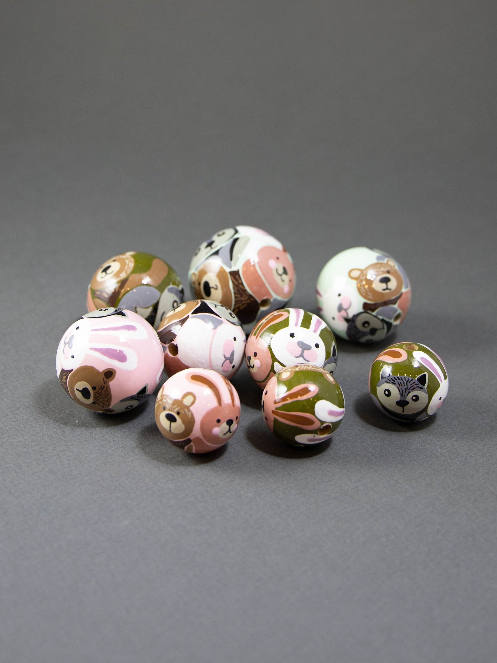 Animals Gang Wooden Bead